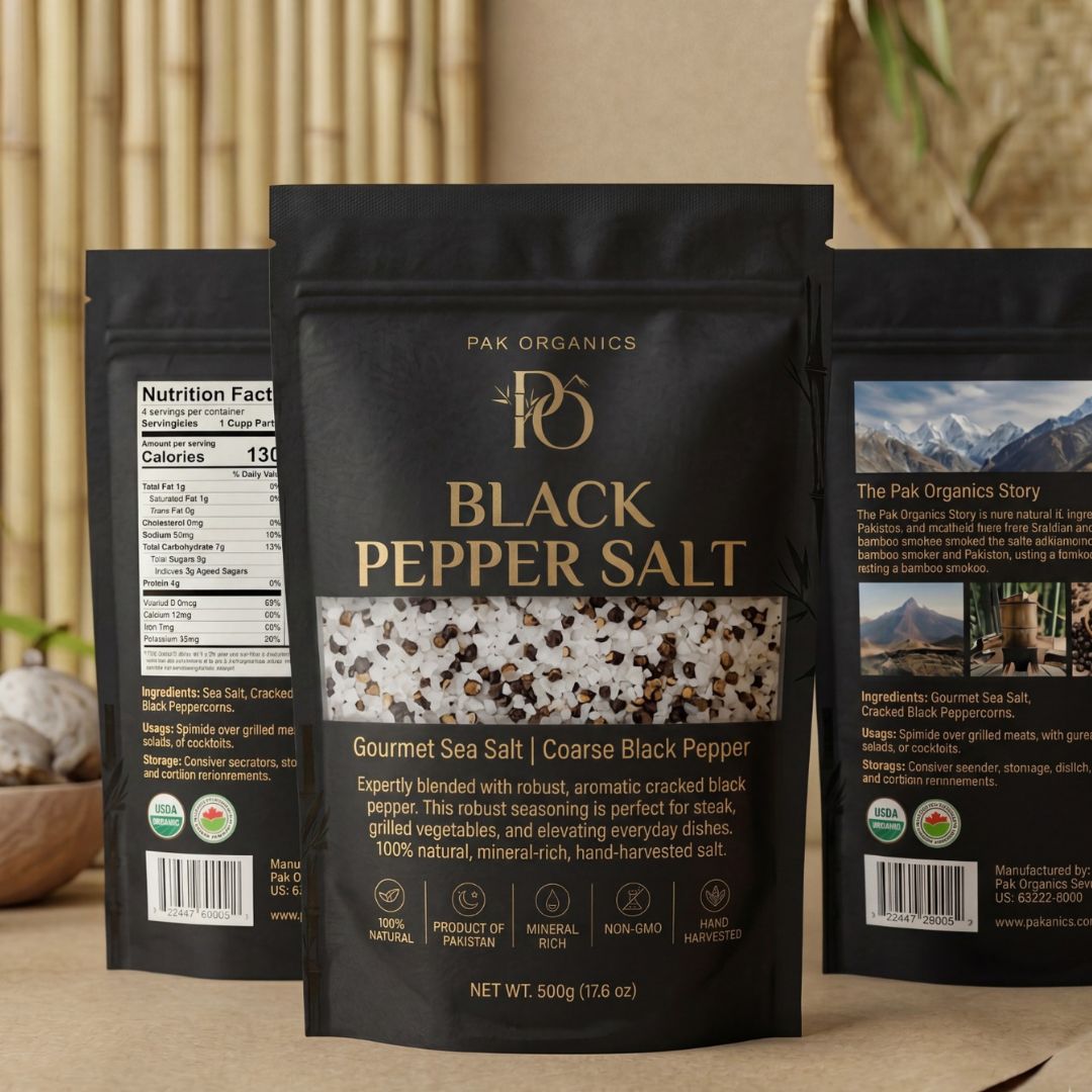 Black Pepper Pink Himalayan Salt